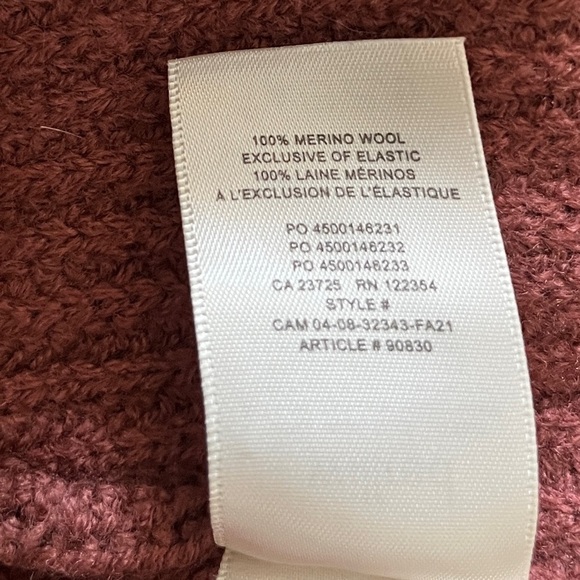 Aritzia Wilfred Seville 100% Merino Wool Knit Dress Size XS In Pink Rose - Picture 12 of 14